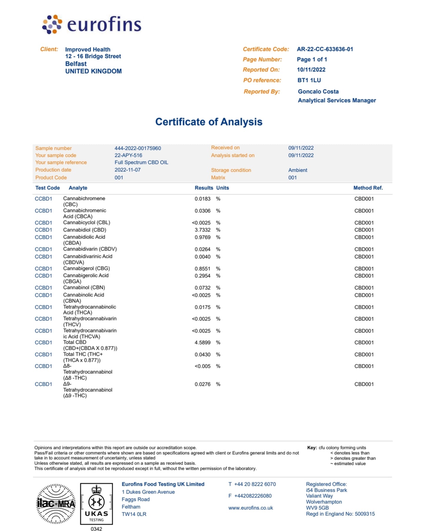 Cold Pressed Organic Indica CBD Oil 1500mg/30ml – Legendary OG Full Spectrum Formula