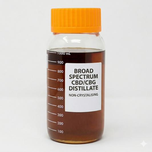 CBD/CBG Distillate Non-Crystalising